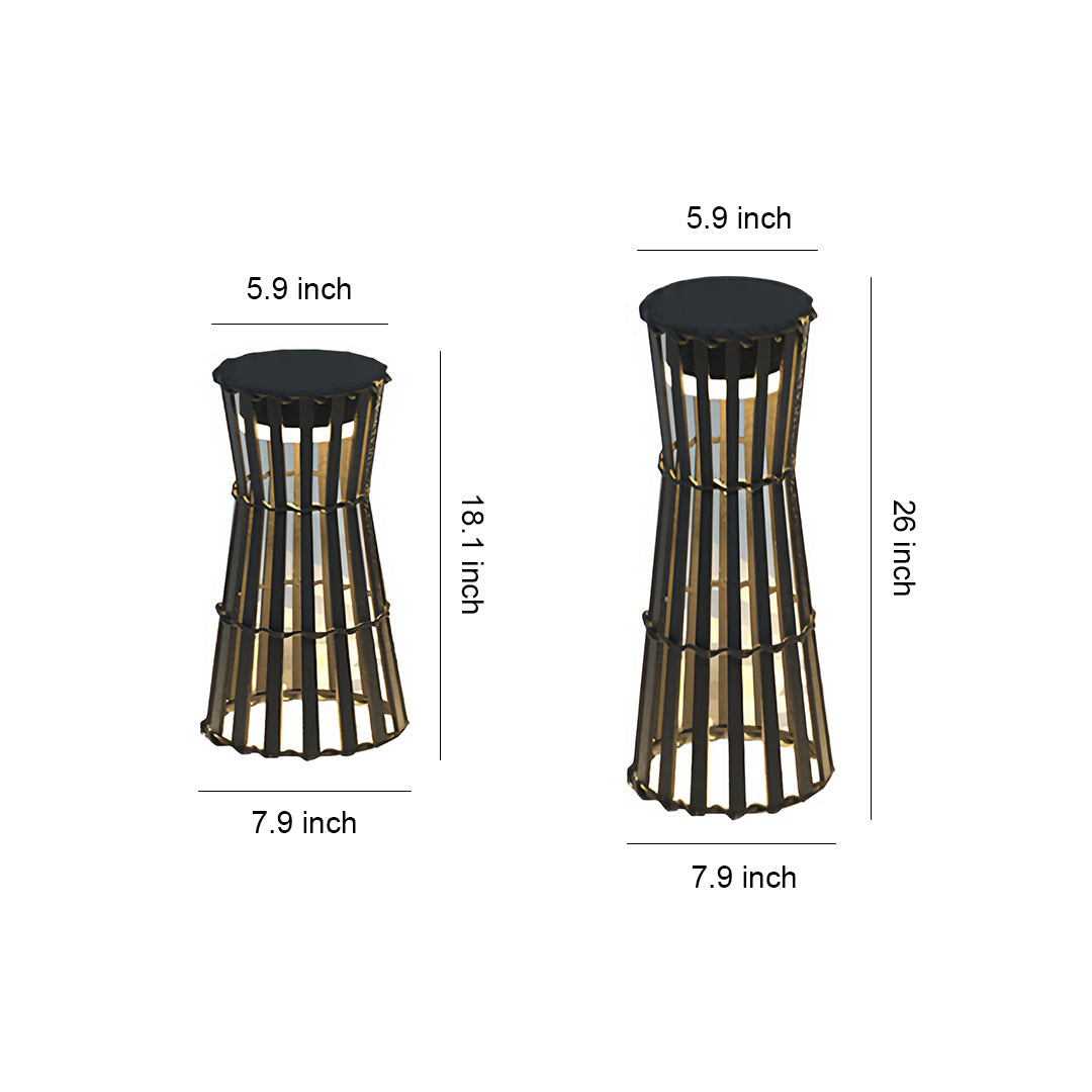 Outdoor Black Lanterns Featuring a Unique Silhouette Chic Light