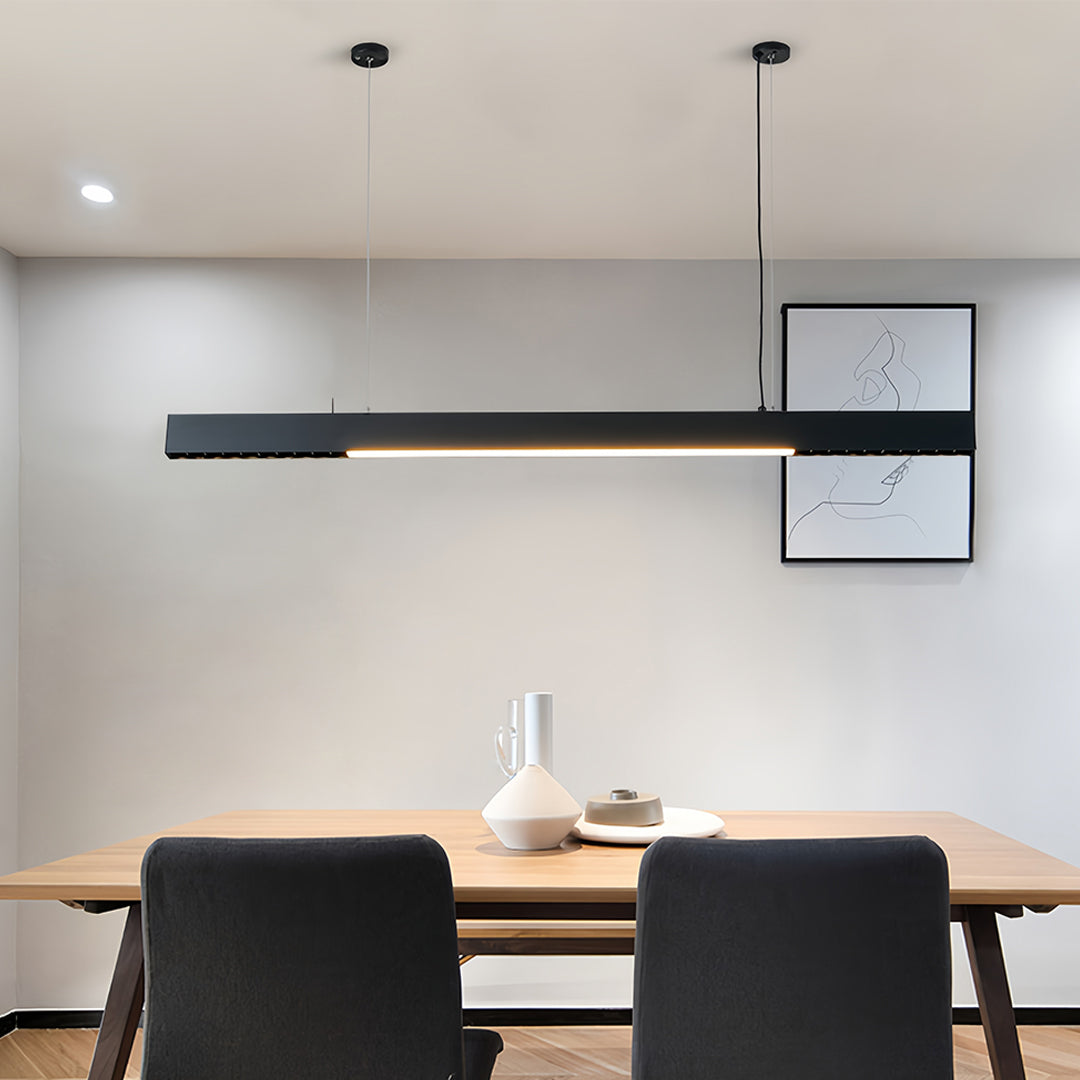Linear Light Pendant Modern Minimalist Grille Long Pendant Light