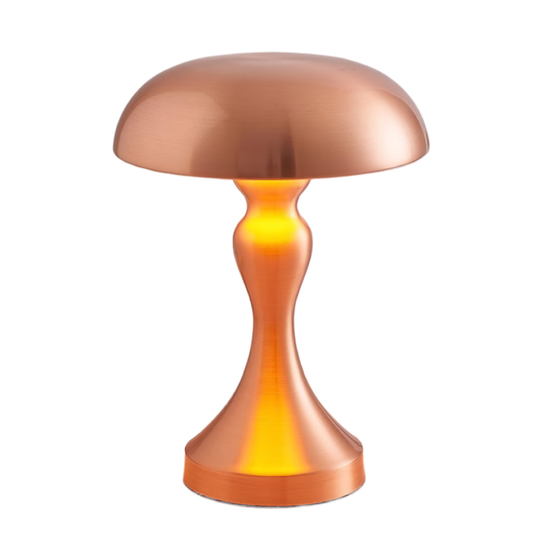 Retro Metal Table Lamp Mushroom Dimmable Creative Design Iron Light