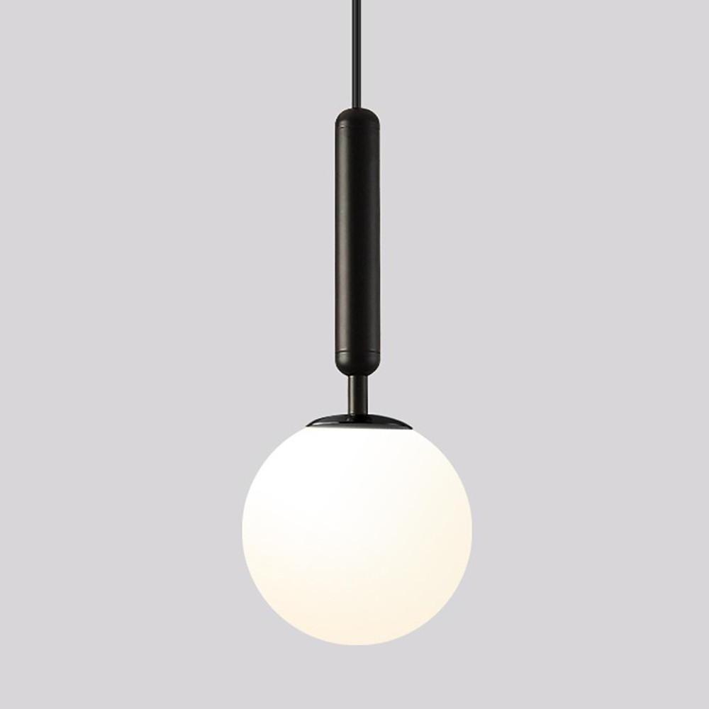 Nordic Glass Ball Shaped Black Gold LED Nordic Pendant Lighting