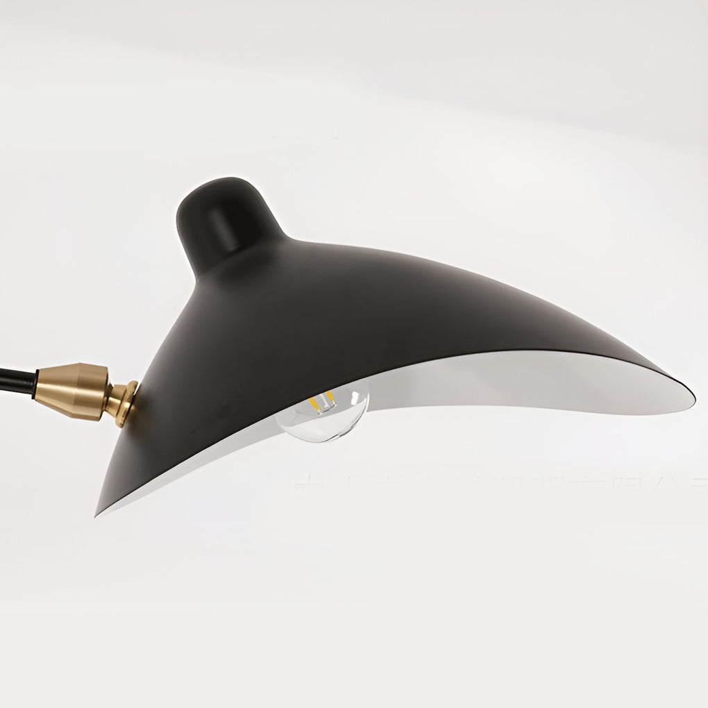 Double Arm Wall Sconce Industrial Style Adjustable Light