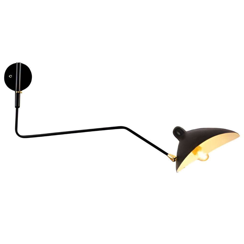 Double Arm Wall Sconce Industrial Style Adjustable Light