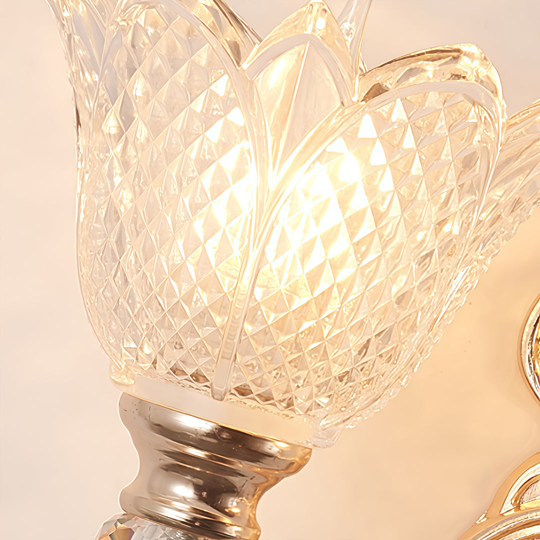 Double Lamp Wall Lights Crystal Glass European Light