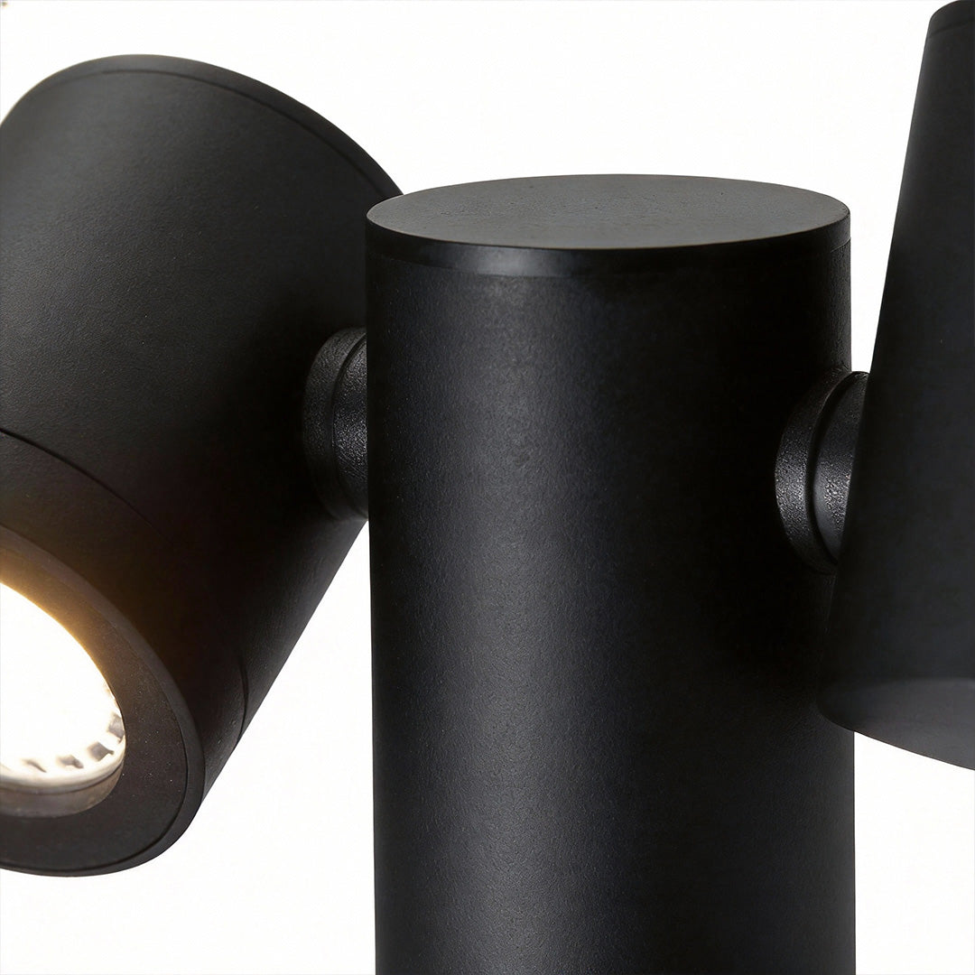 Double Light Bollard Light Rotatable Outdoor Lawn Light