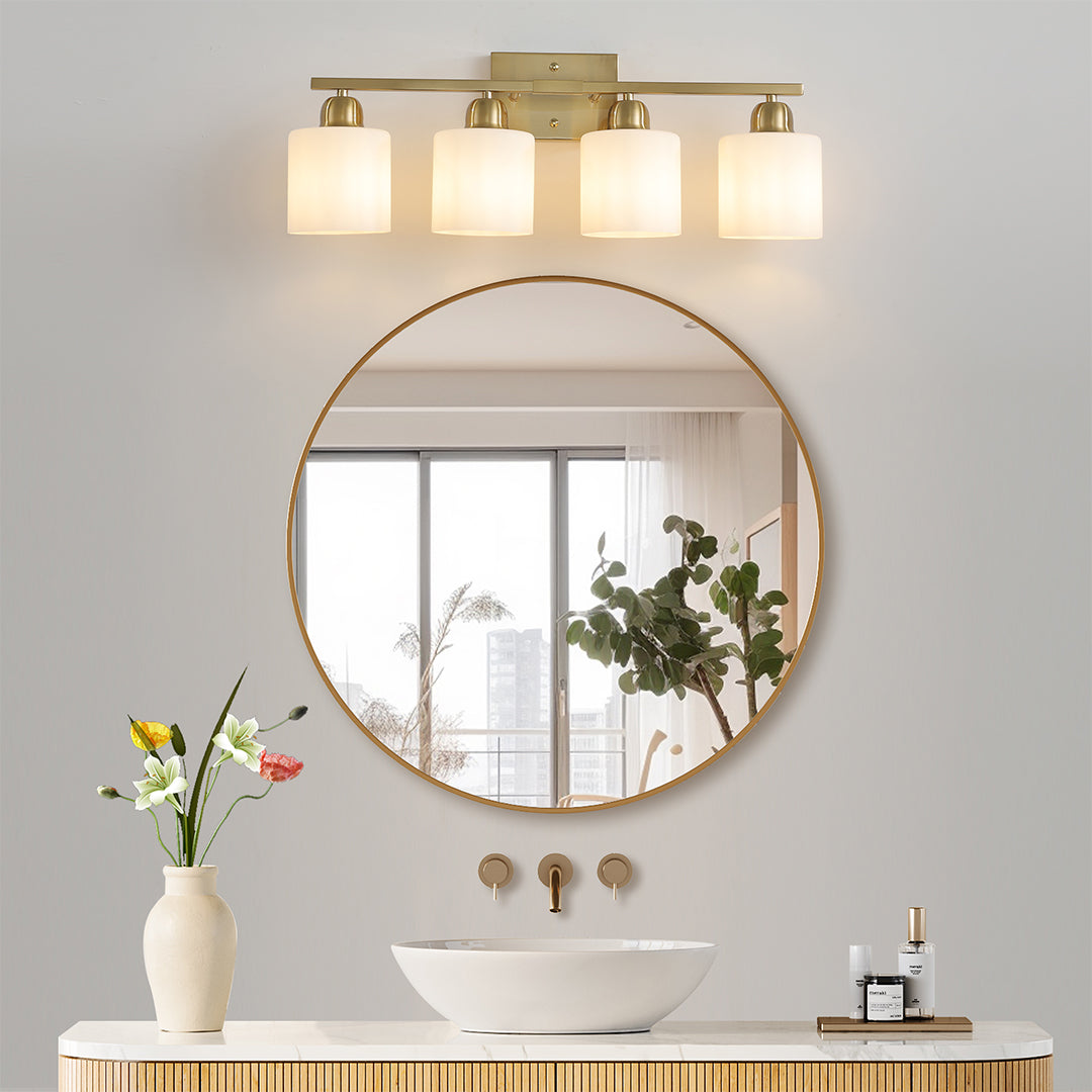 Modern Bathroom Vanity Lights Minimalist Glass Mirror Light