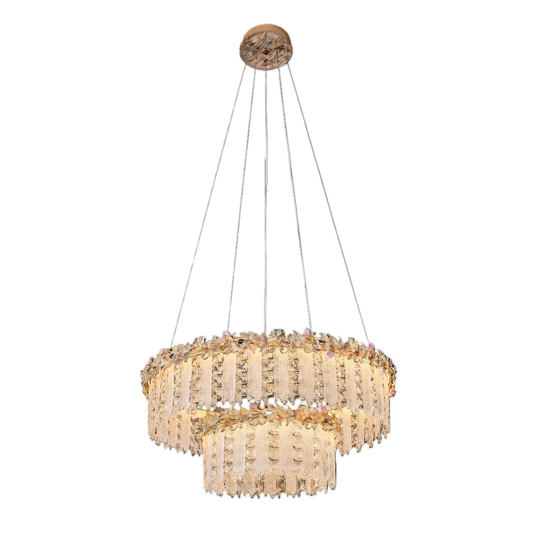 Gold Chandelier Crystal French Minimalist Ceiling Light