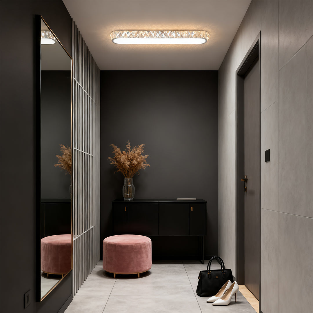 LED Flush Mount Light Fixture Minimalist Modern Luxury Lamp
