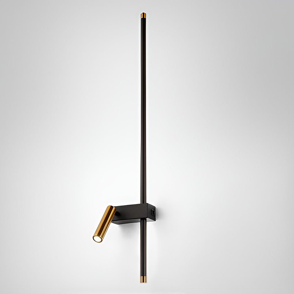Dual Light Wall Sconce LED Linear Light with Adjustable Spotlight