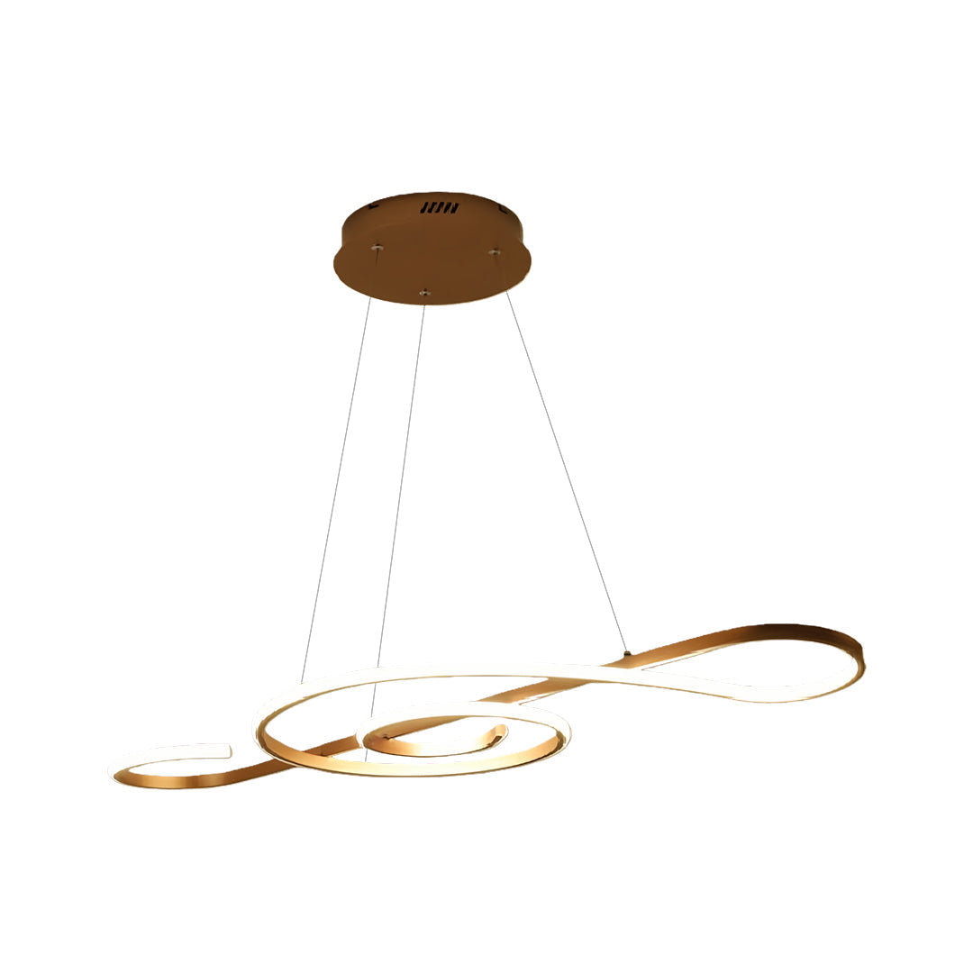 Unique Large Chandeliers Dimmable LED Simple Note Ceiling Light