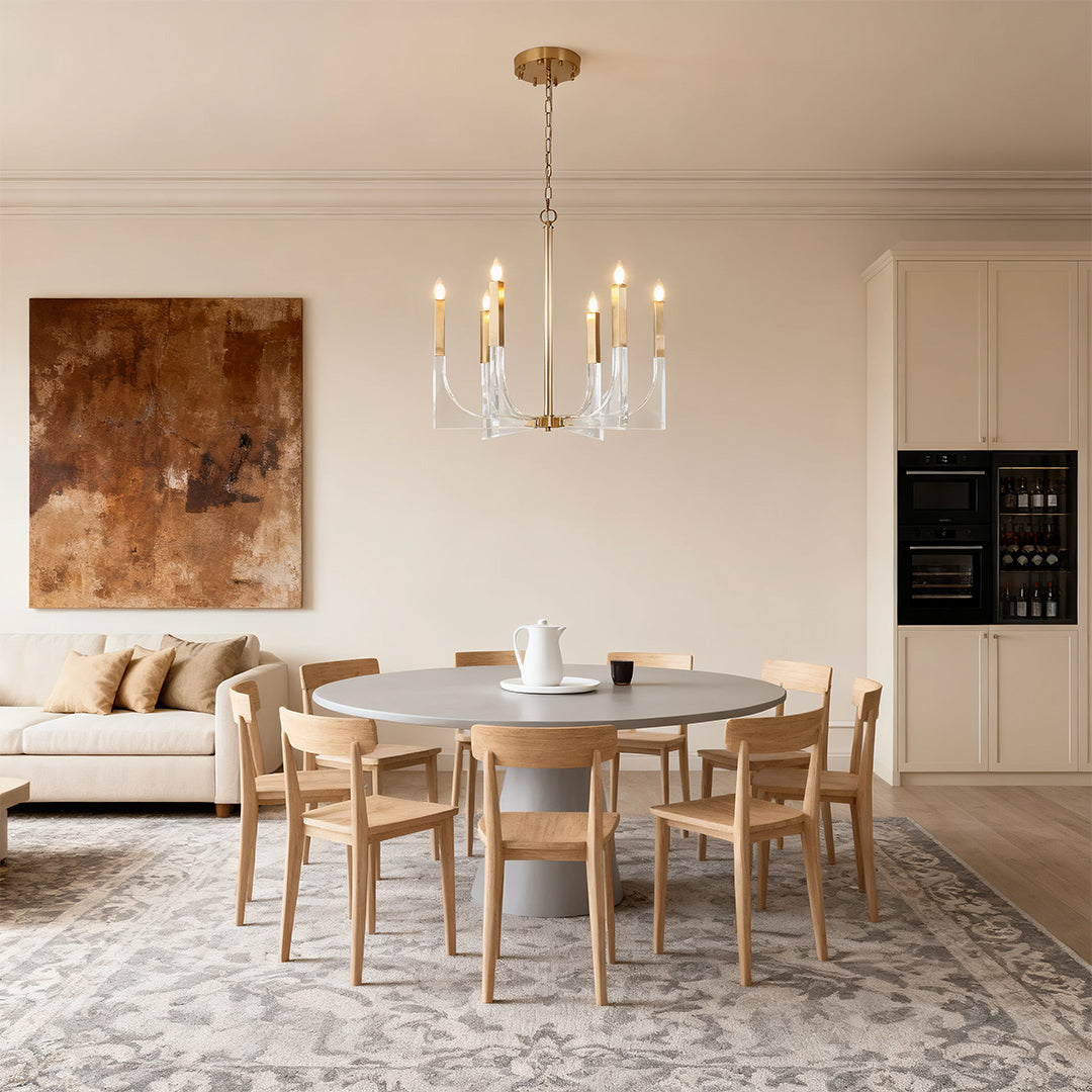Acrylic Chandeliers with Elegant Minimalist Design Chic Ceiling Light