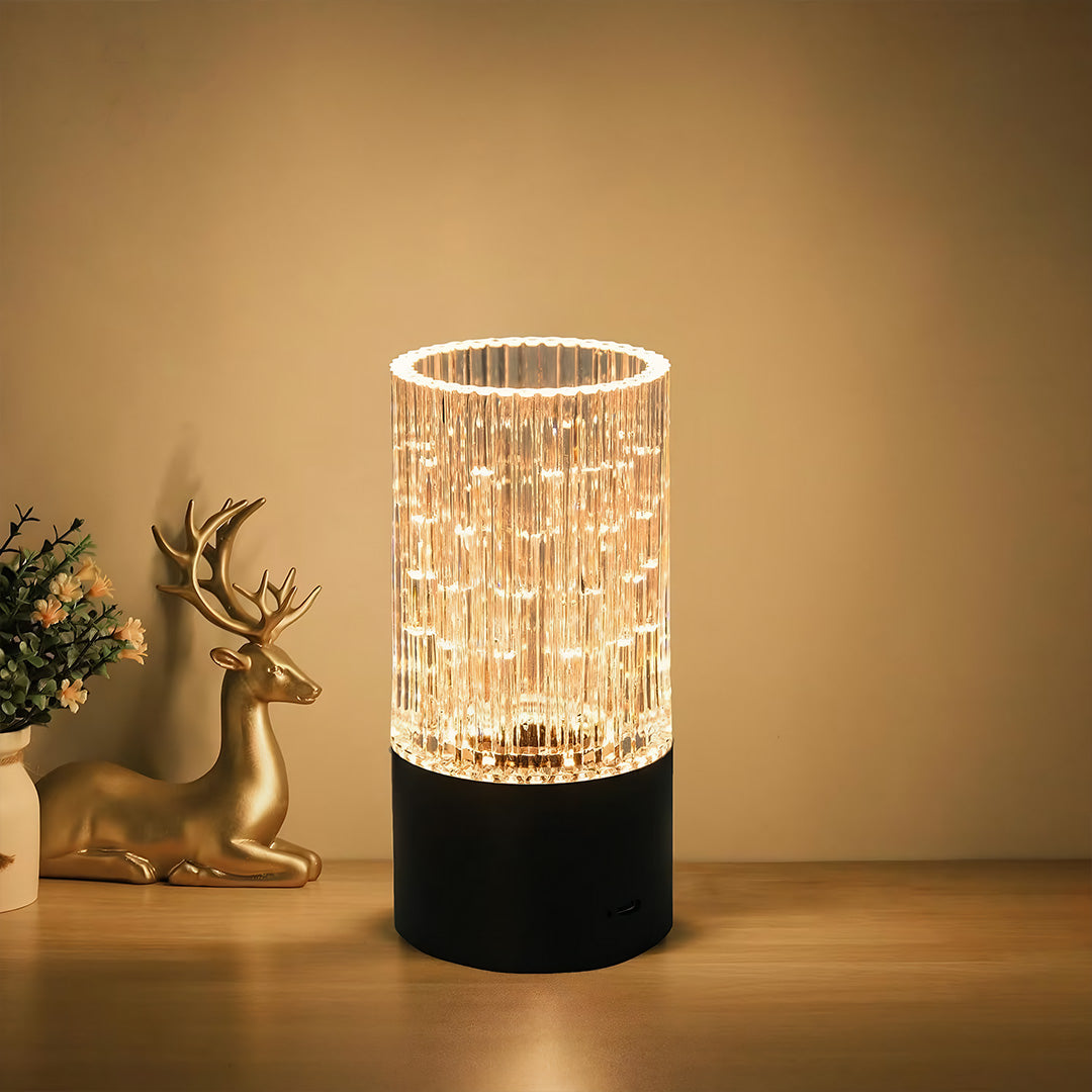 Deco Table Lamp with ABS and PS Material Artistic Vase Light