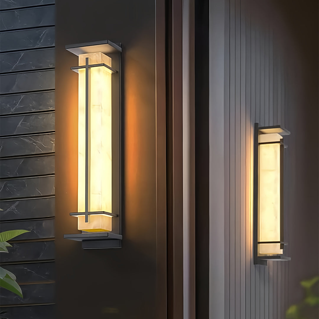 Black Outside Wall Lights Minimalist Waterproof Lamp