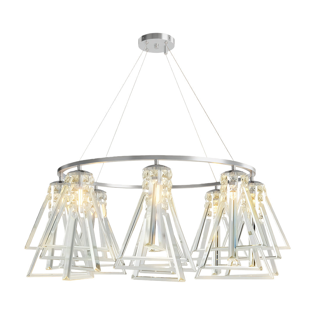 Contemporary Crystal Chandelier Minimalist Ceiling Light