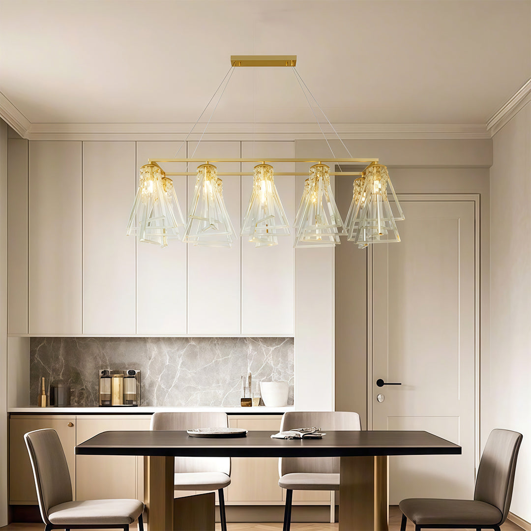 Contemporary Crystal Chandelier Minimalist Ceiling Light