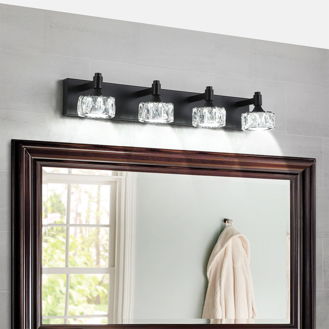 Crystal Bathroom Vanity Light Modern Luxury Iron Lamp