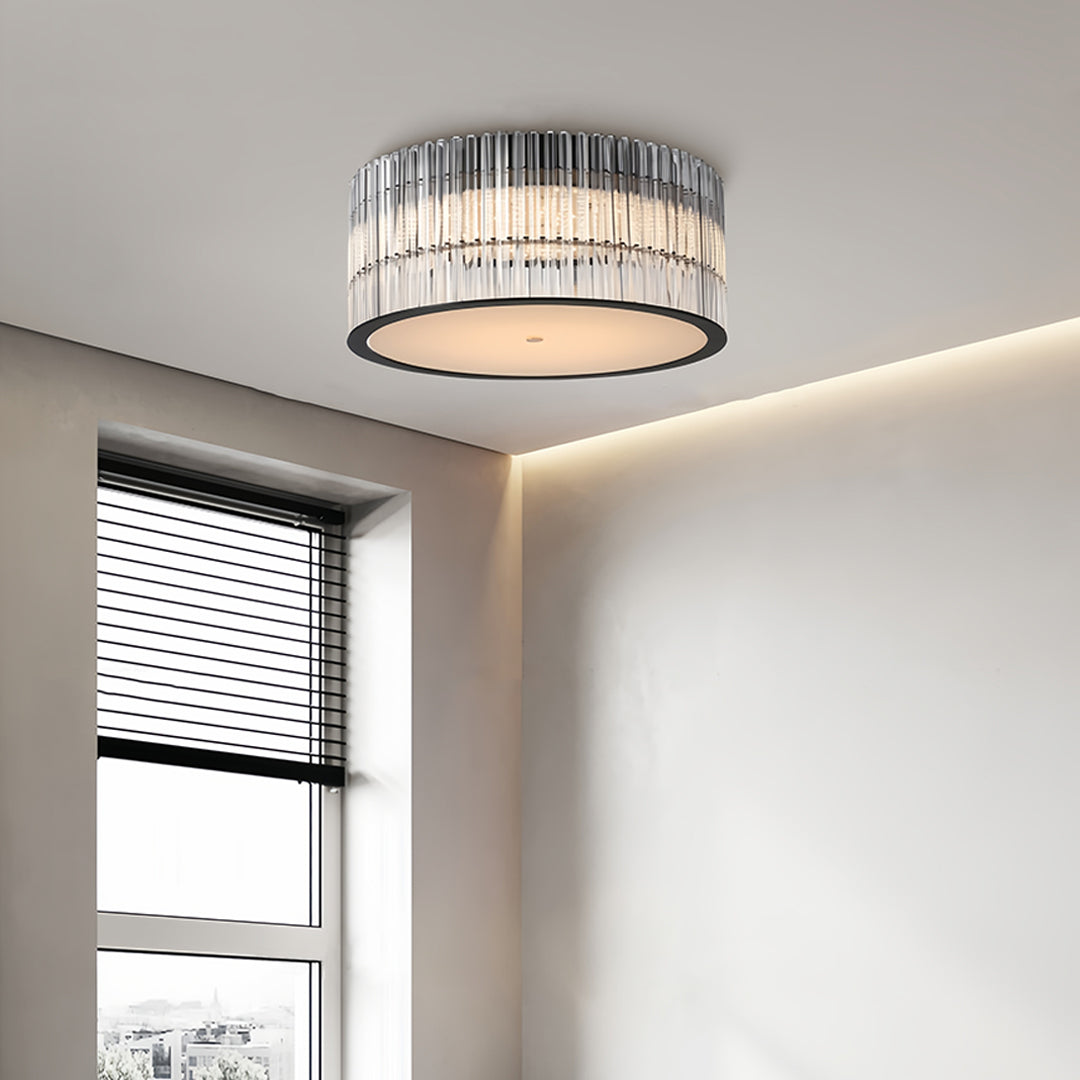 Crystal Flush Mount Ceiling Lights Modern Minimalist Glass Light