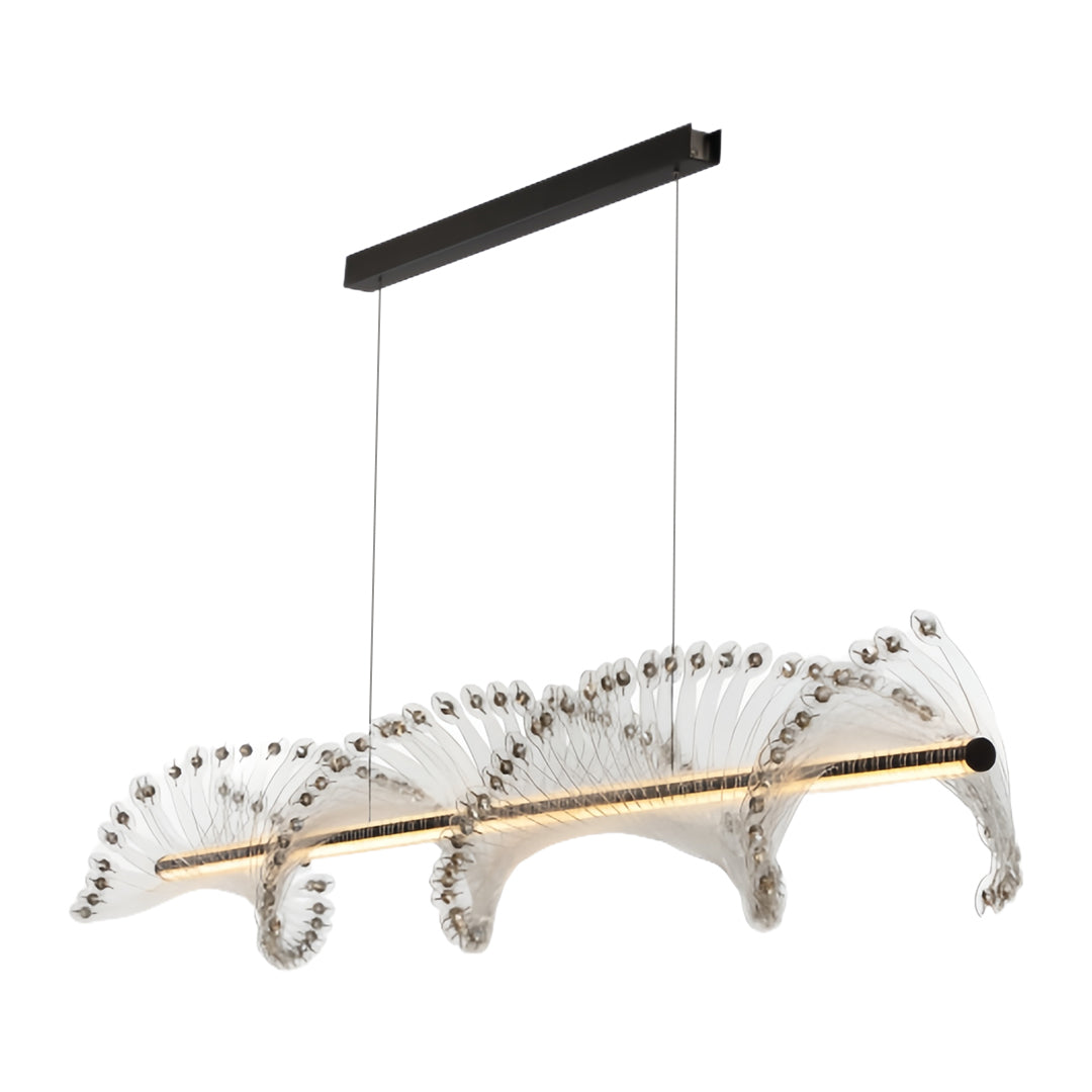 Spiral Pendant Lighting Modern Minimalist Linear Light