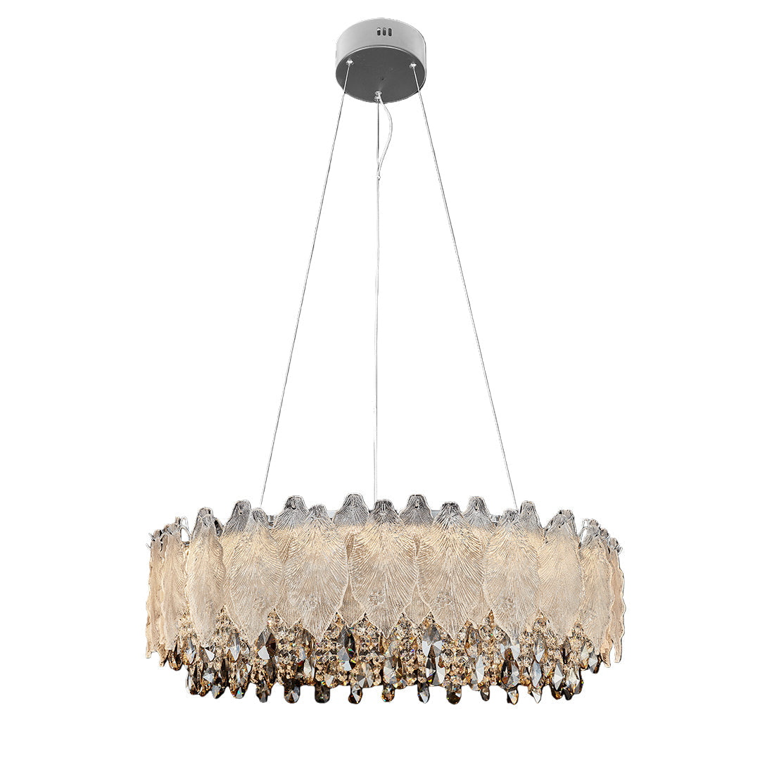 Country French Chandelier Gold Crystal Ceiling Light