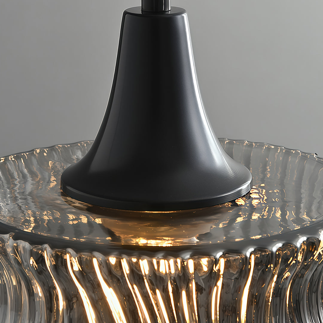 Glass Drum Pendant Light Italian Elegant Minimalist Ceiling Lights