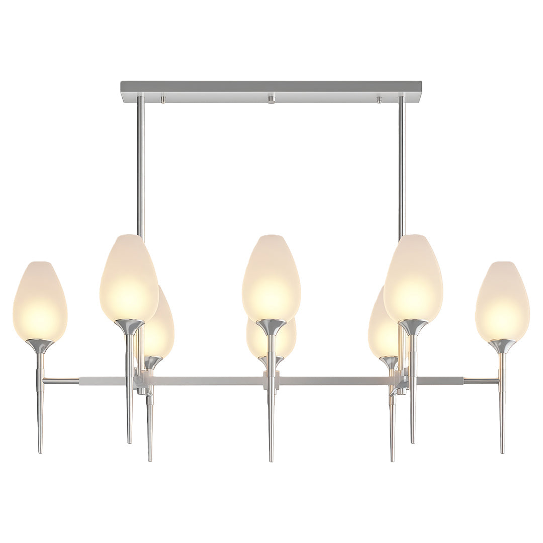 Glass Modern Chandelier Luxury Brass Minimalist Ceiling Light
