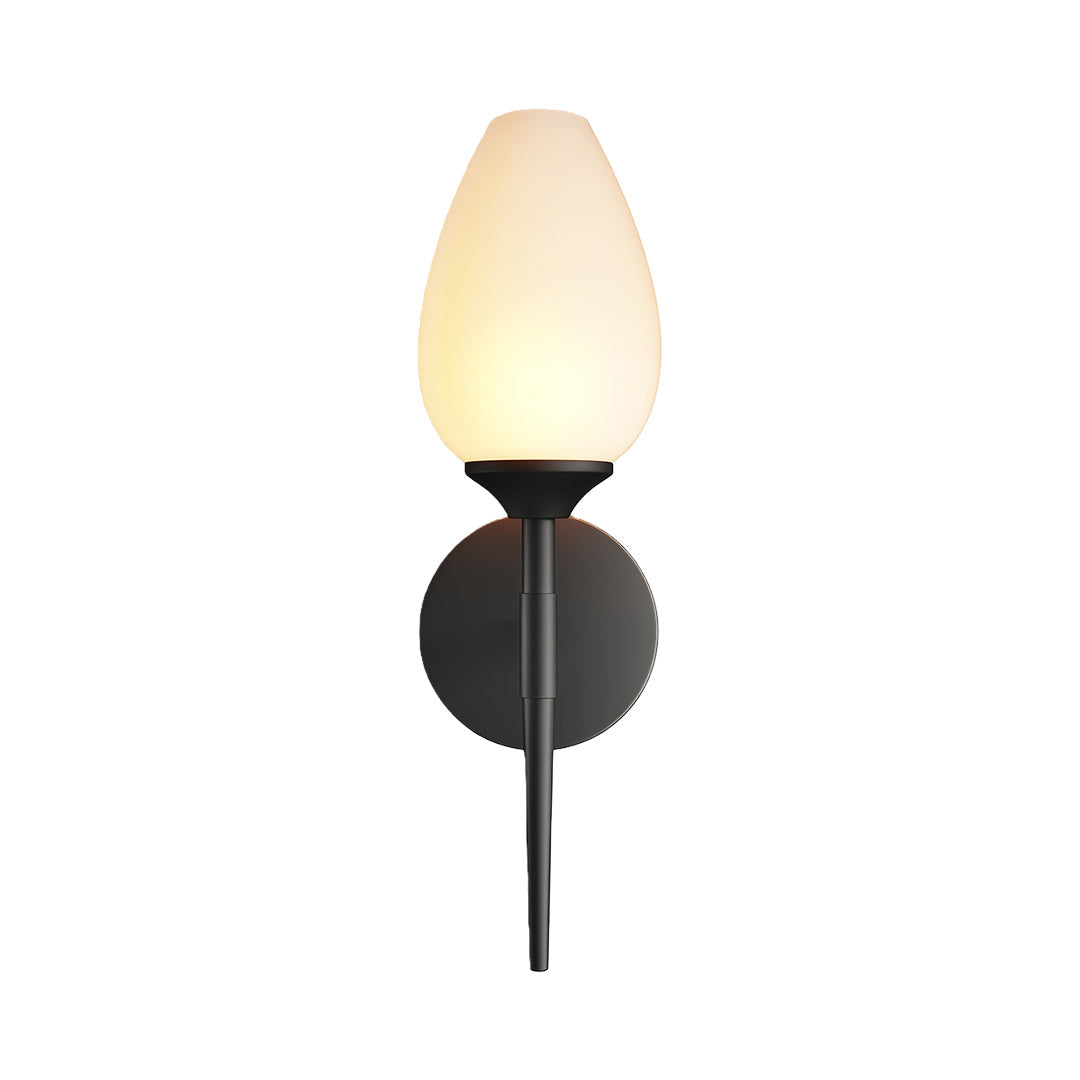 Glass Wall Lights Full Copper American-Style Lamp