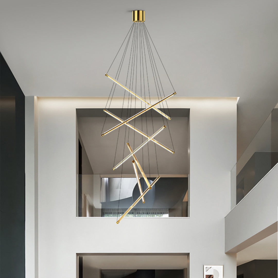 LED Linear Chandelier Nordic Minimalist Lighting