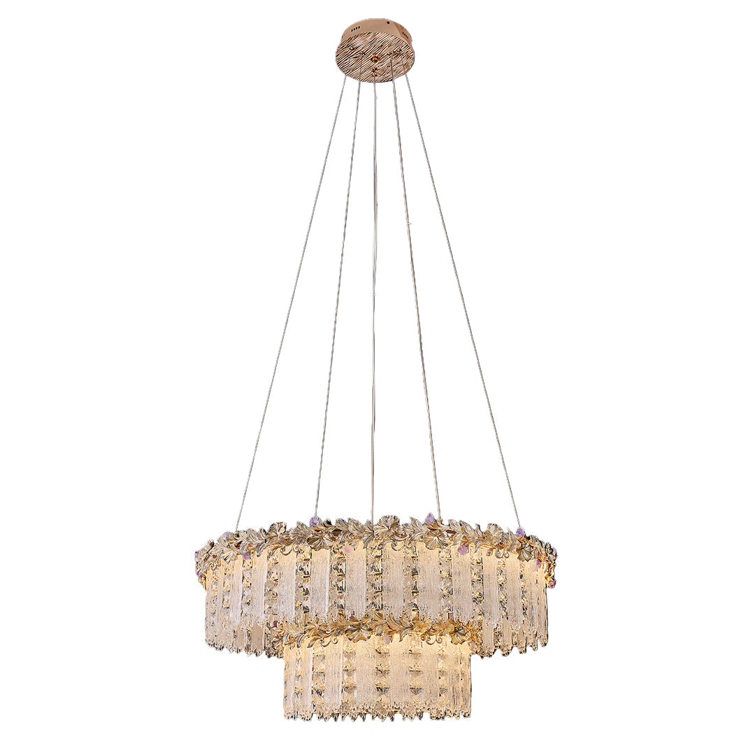 Gold Chandelier Crystal French Minimalist Ceiling Light