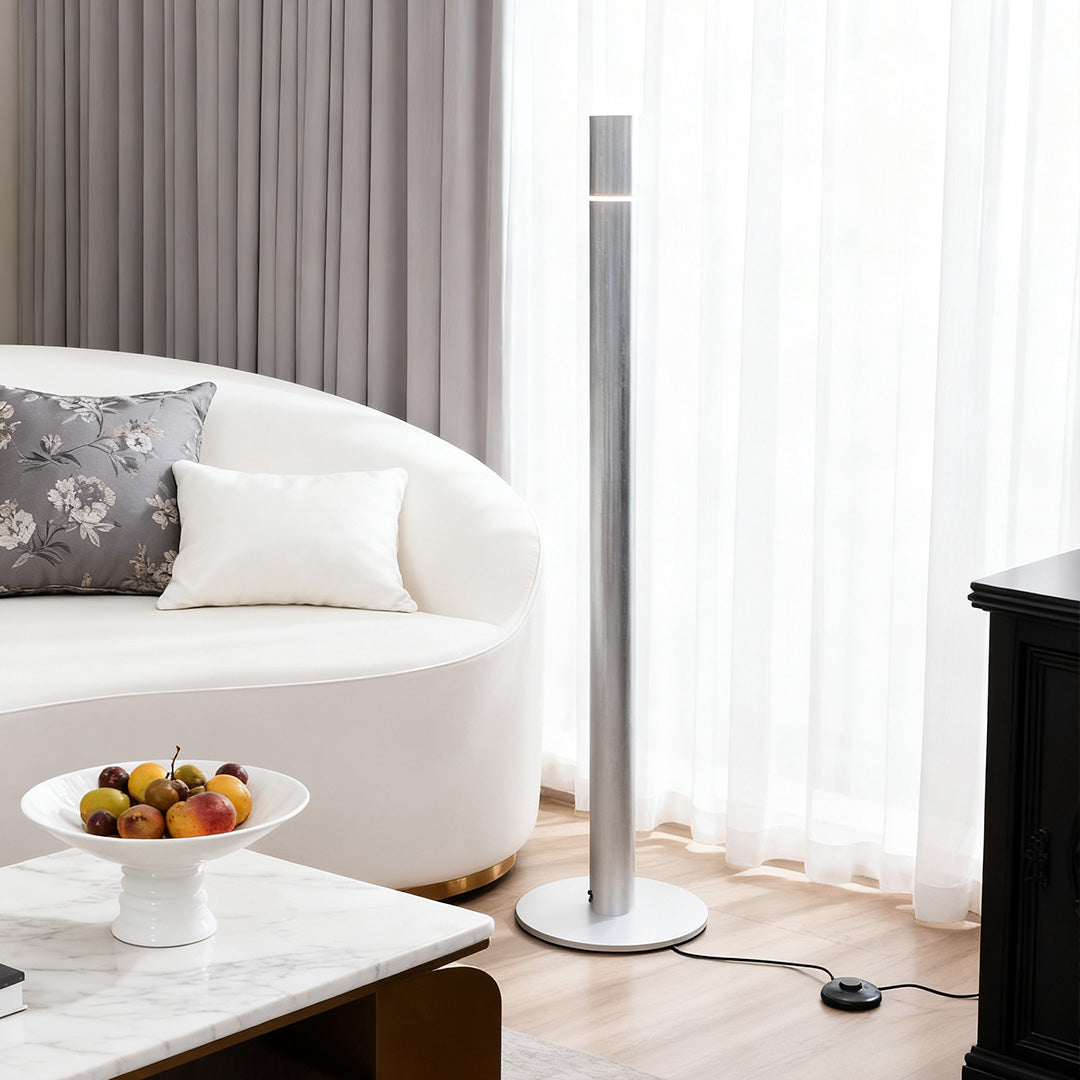 Italian Floor Lamp Elegant Minimalist Gray Creative Design light