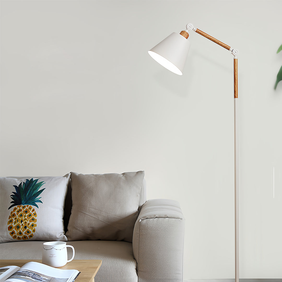 Metallic Floor Lamp Modern Adjustable Standing Lamp