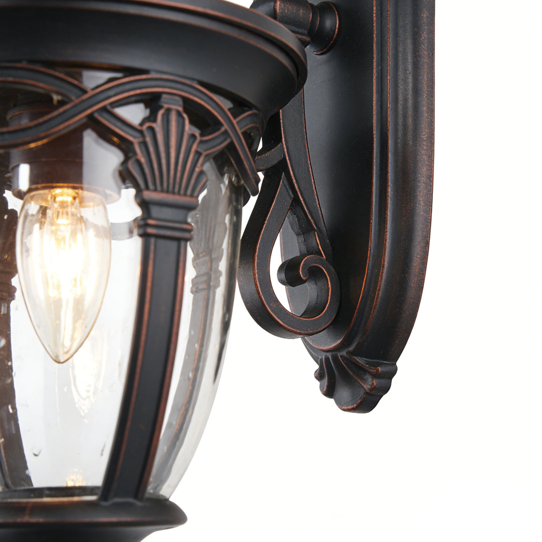 Unique Outdoor Sconce Decorative Waterproof Black Aluminum Lamp