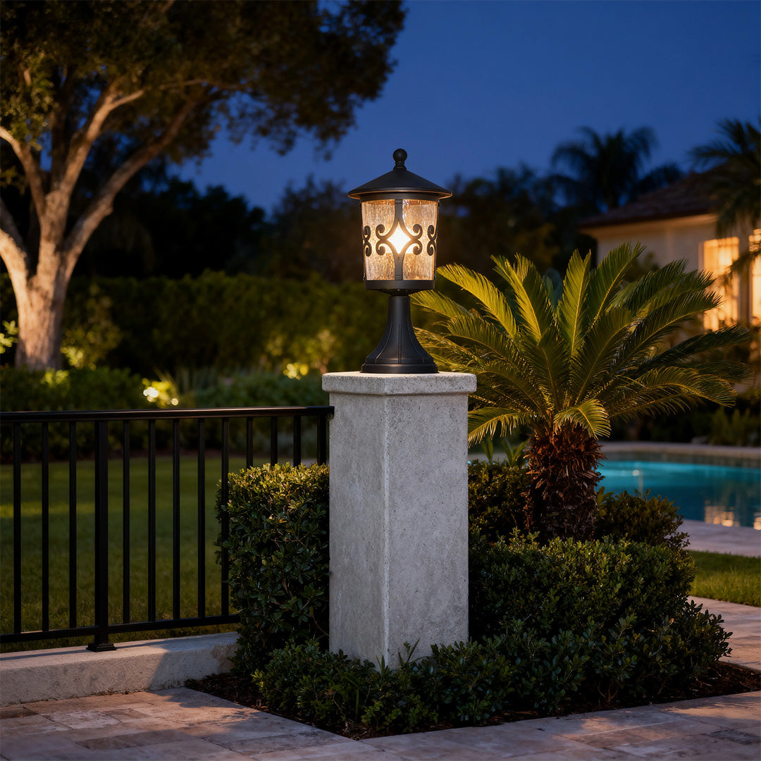 Porch Pillar Lights Waterproof European Style Aluminum Outdoor Light