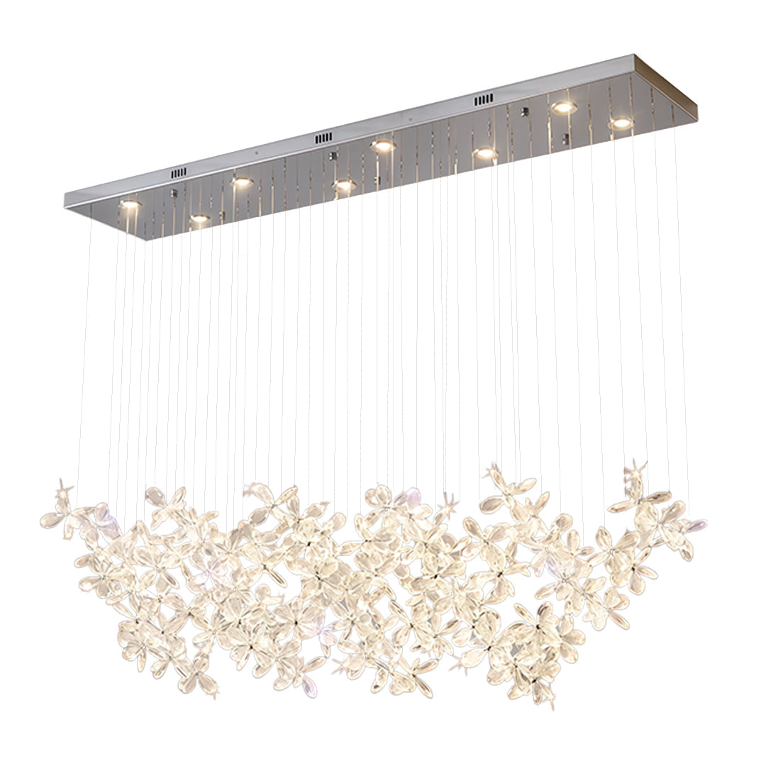 Rock Crystal Chandelier Italian Flower Island Light