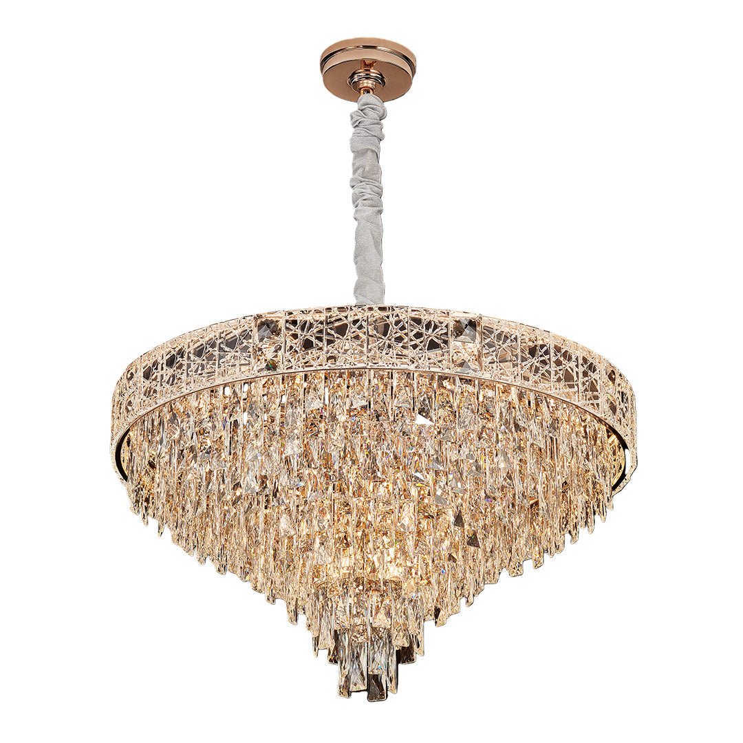 Large Chandelier Crystals European Style Luxury Ceiling Light