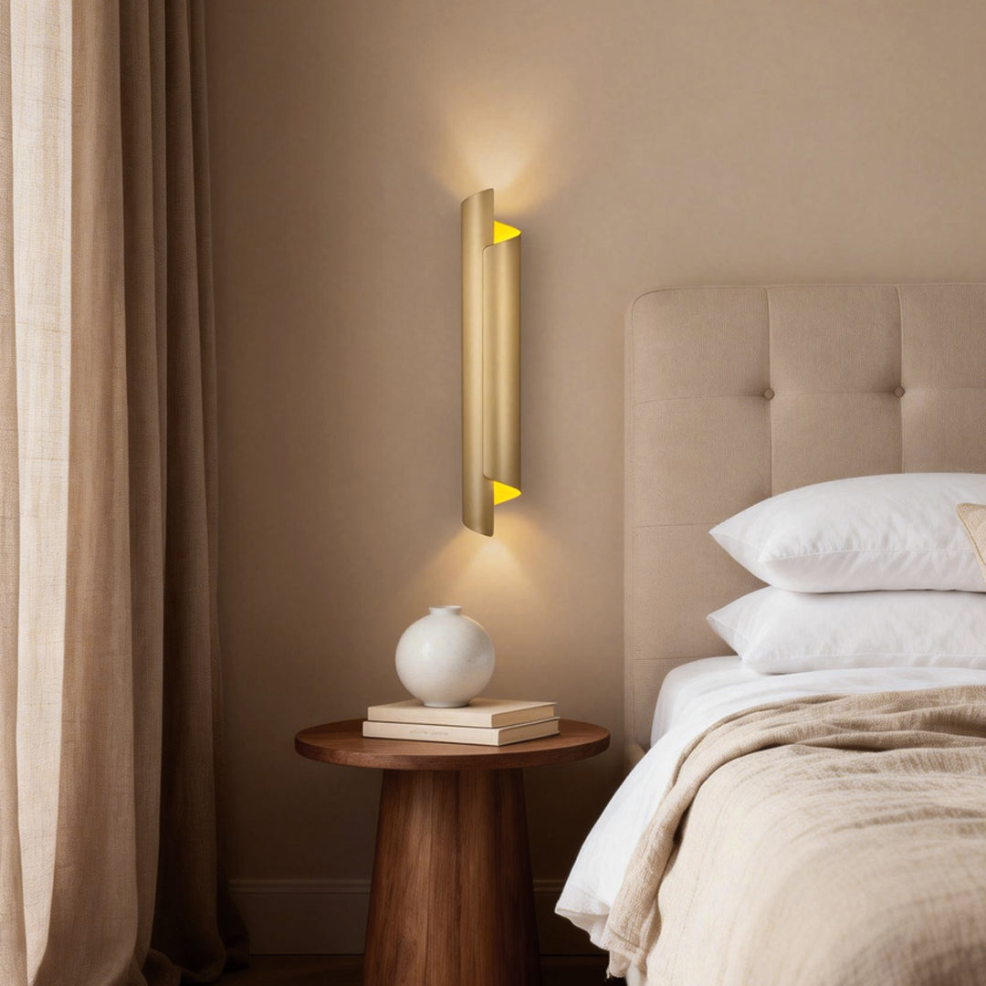 Scroll Wall Sconce Modern Minimalist Metal LED Light