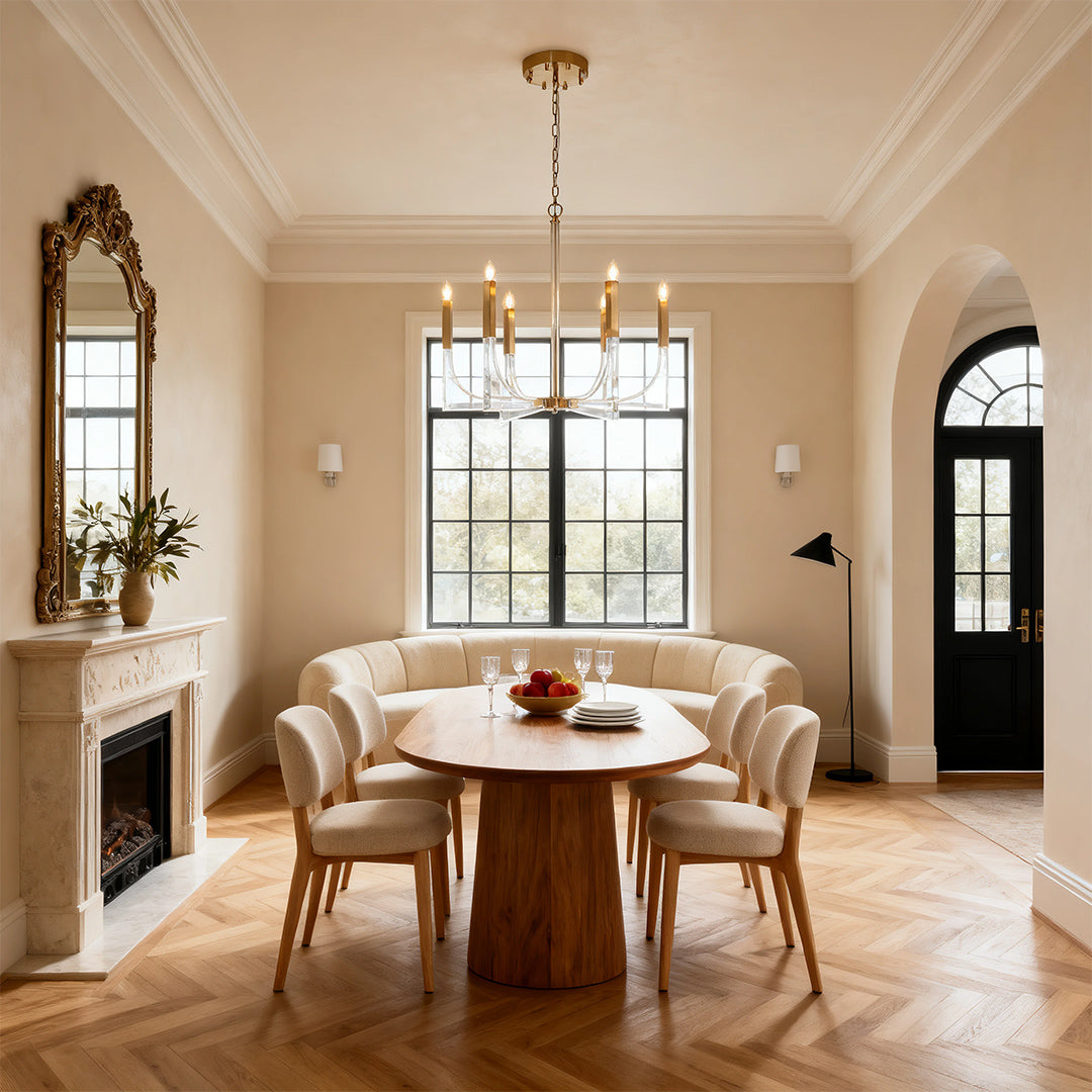 Acrylic Chandeliers with Elegant Minimalist Design Chic Ceiling Light