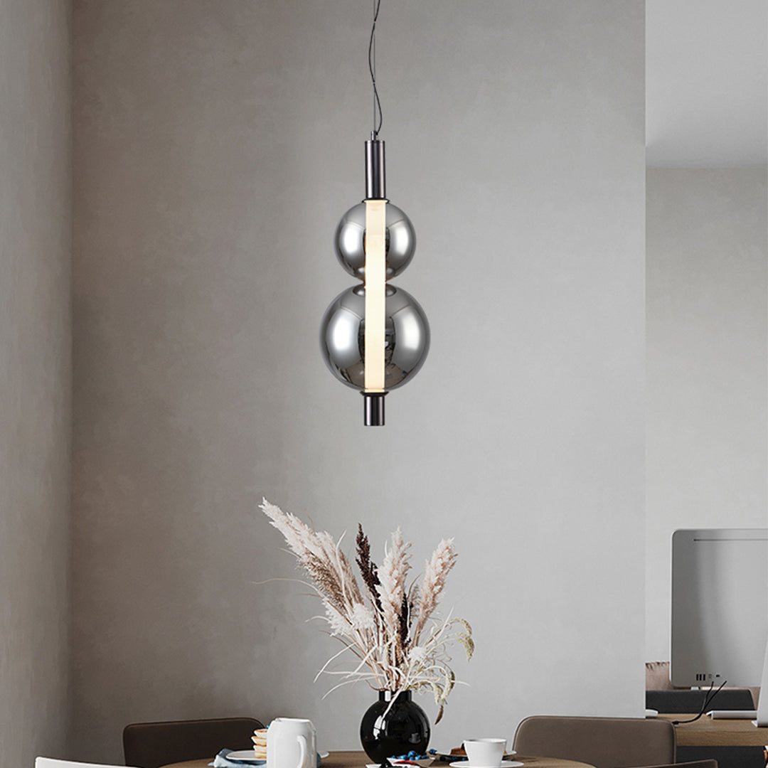 Minimalist Modern Silver Pendant Light LED