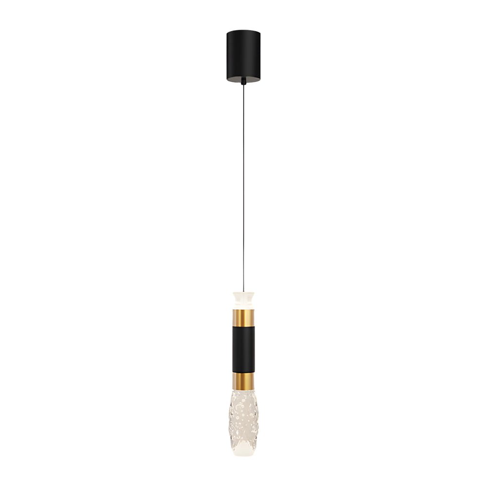Elongated Cylindrical Aluminum 3 Step Dimming Modern LED Pendant Lights