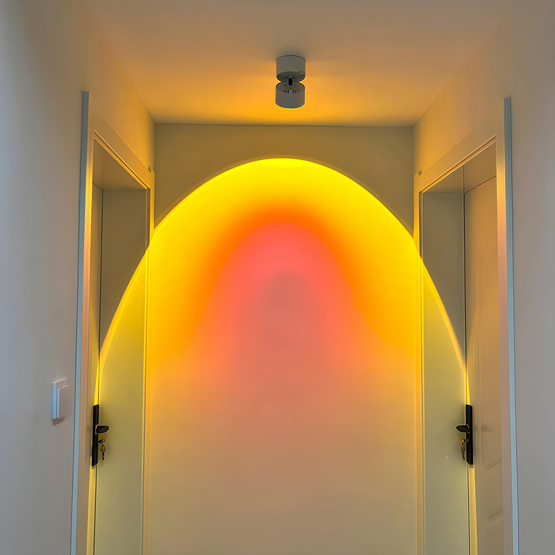 LED Ceiling Spotlights Simple Small Hill Sunset Light