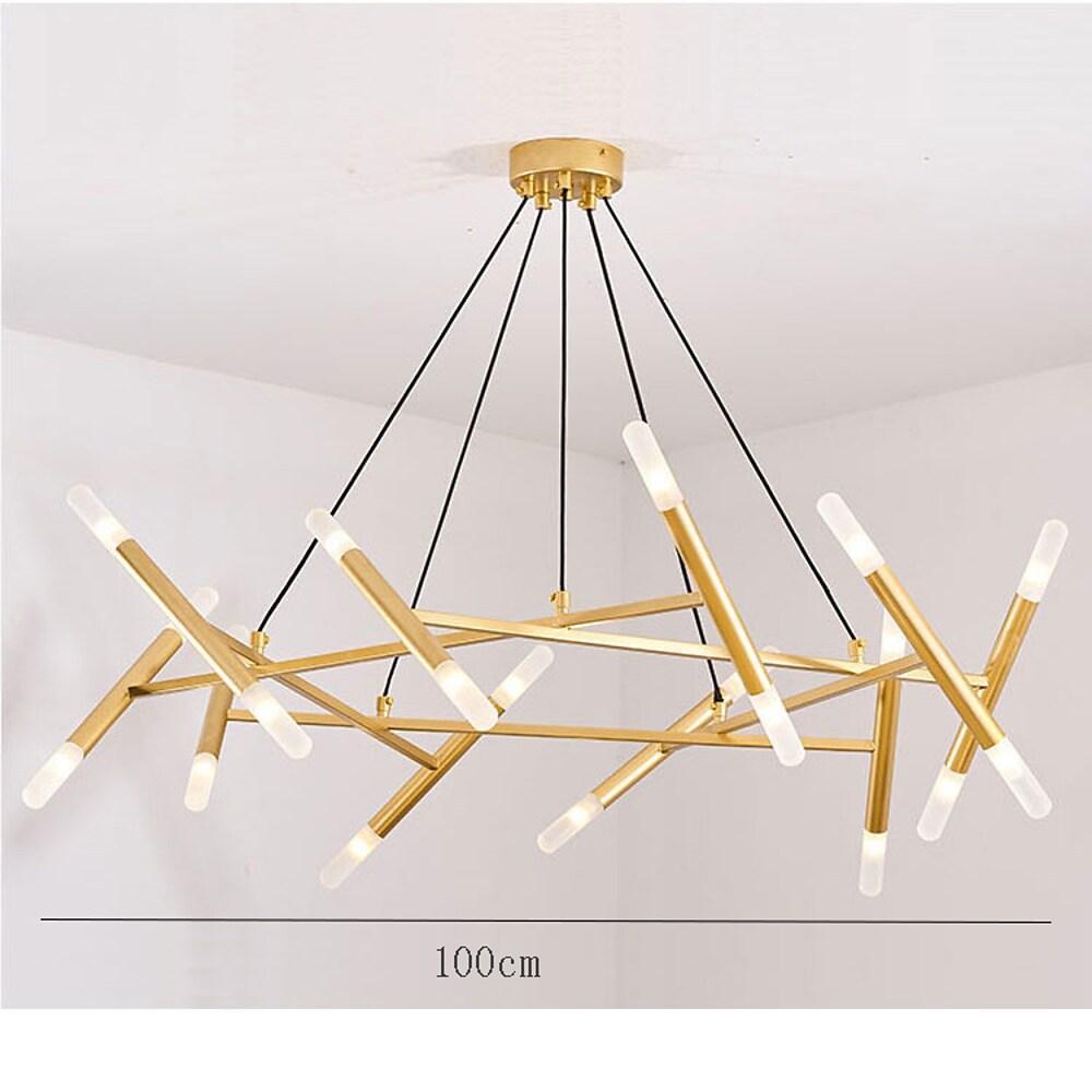 Creative Metal Design 16-Lights LED Industrial Chandeliers Hanging Lamp
