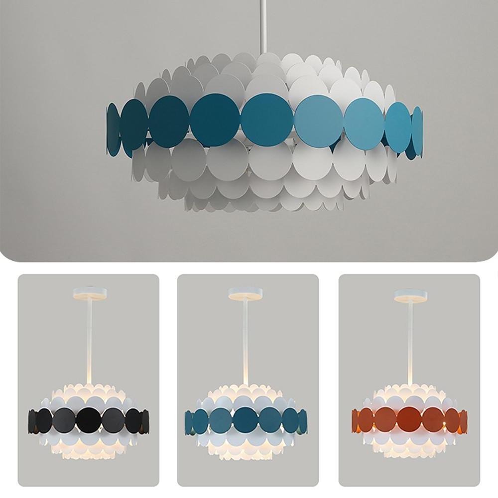 Circles Frills Blue Pendant Light Metal Stylish Ceiling Light