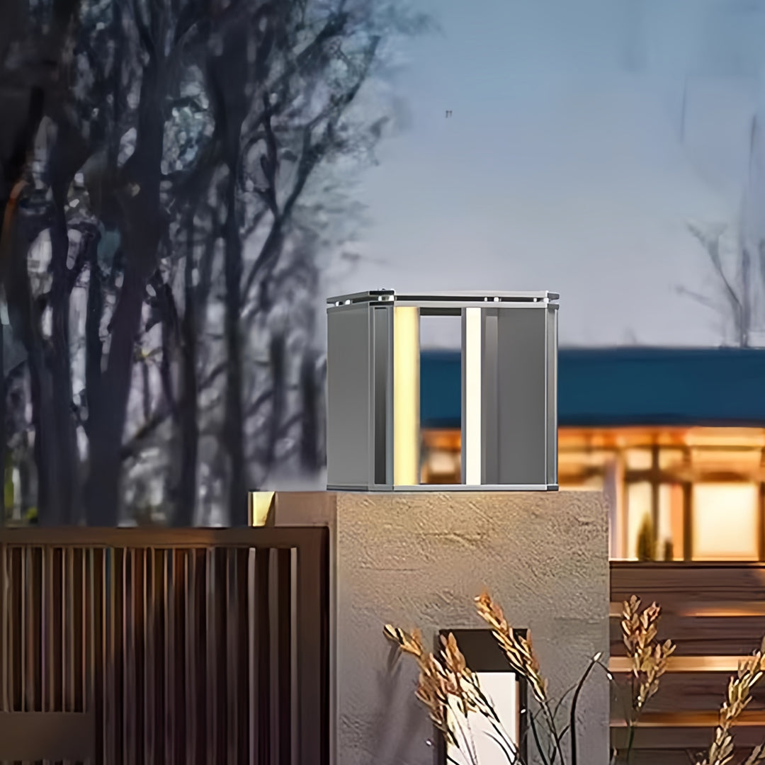 Main Gate Pillar Light Design Outdoor Waterproof Metal Light