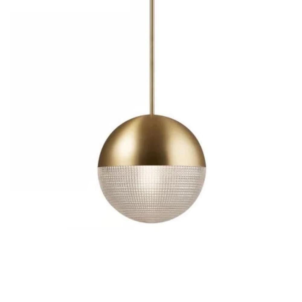 Round Ball Electroplated Glass Metal LED Nordic Pendant Lighting