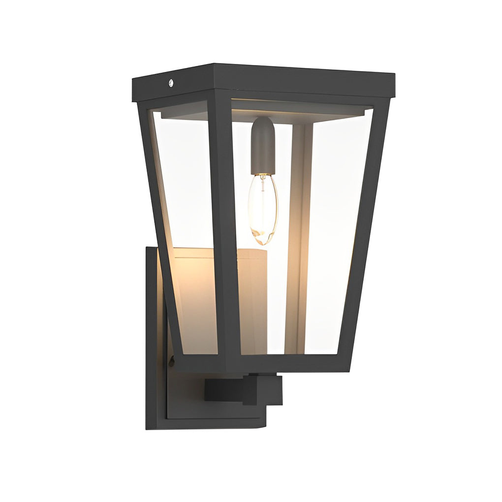 Outdoor Wall Light Rectangle Waterproof LED Dual-Power Light
