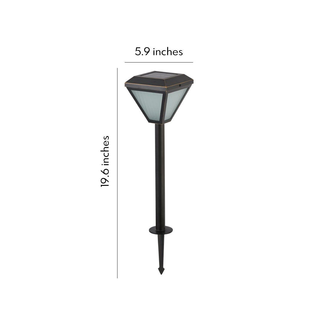 Solar Bollard Path Lights LED Outdoor Landscape Stake Light