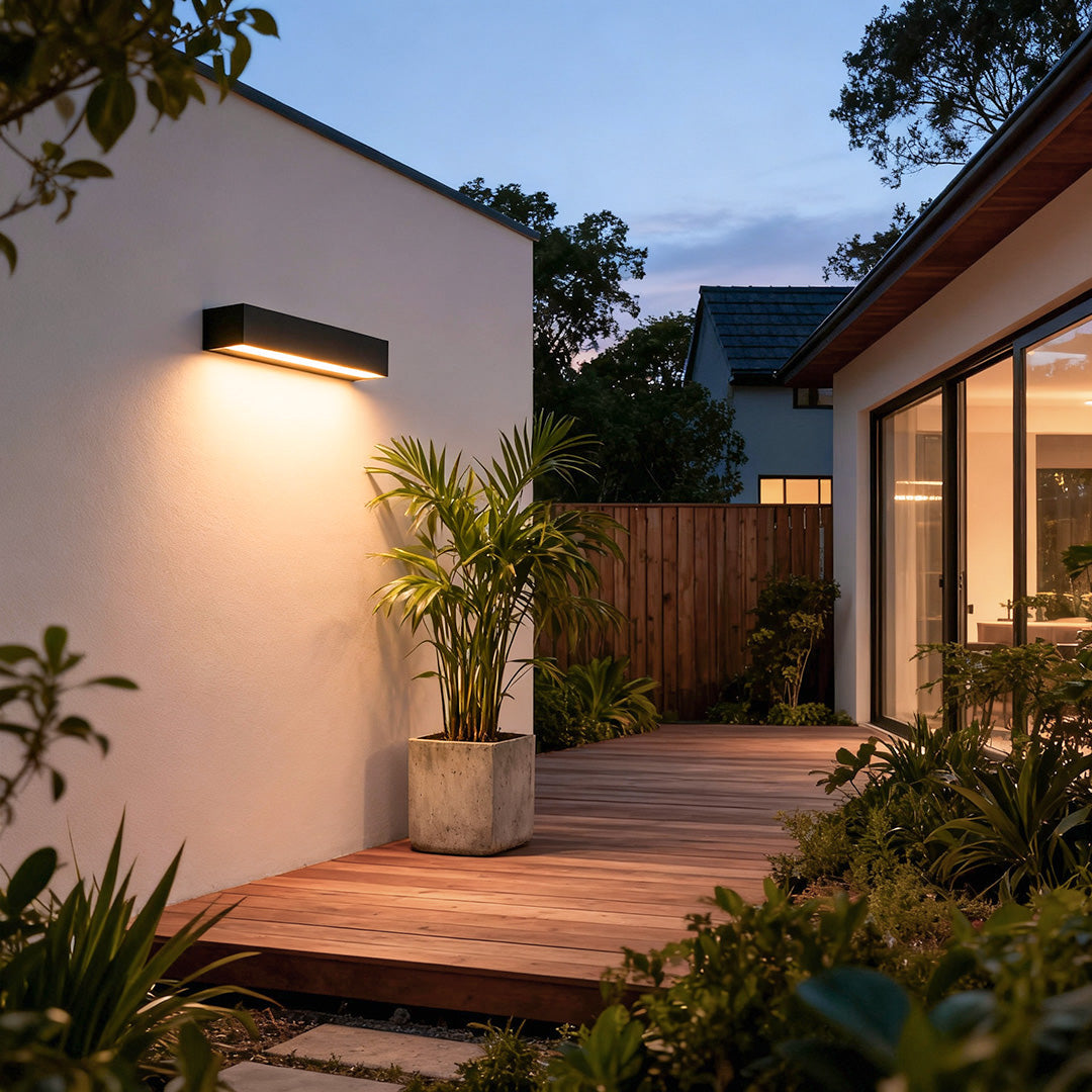 Exterior Porch Light Fixtures Modern Waterproof Door Number LED Light