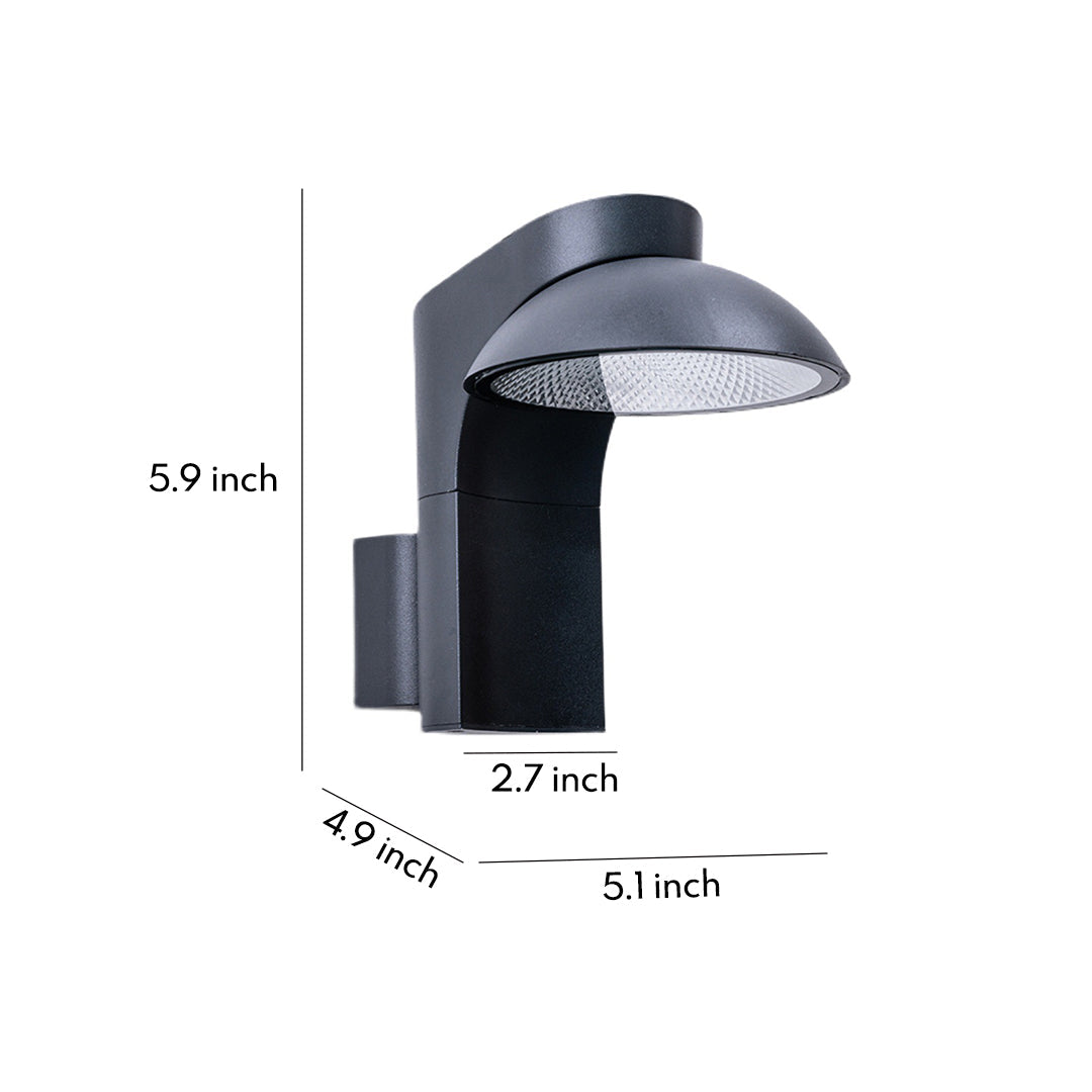 Outdoor Wall Sconce Modern Simple LED Waterproof Light 2 PCS