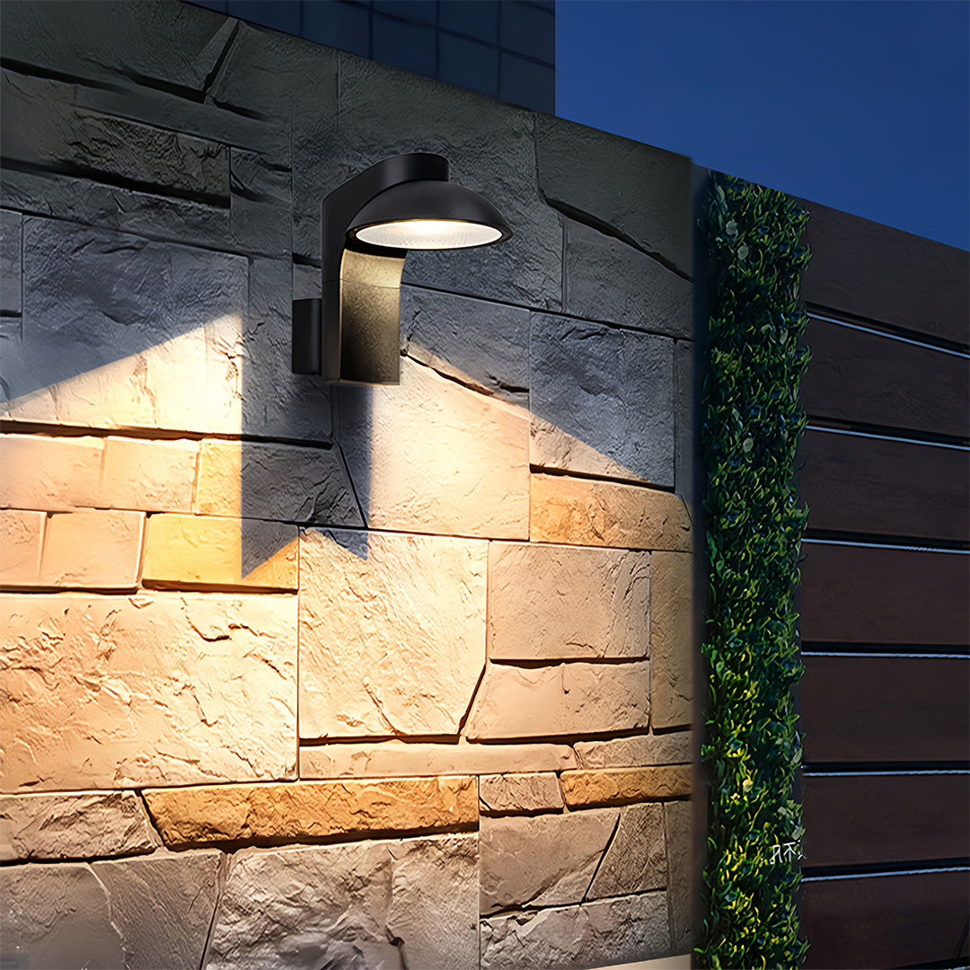 Outdoor Wall Sconce Modern Simple LED Waterproof Light 2 PCS