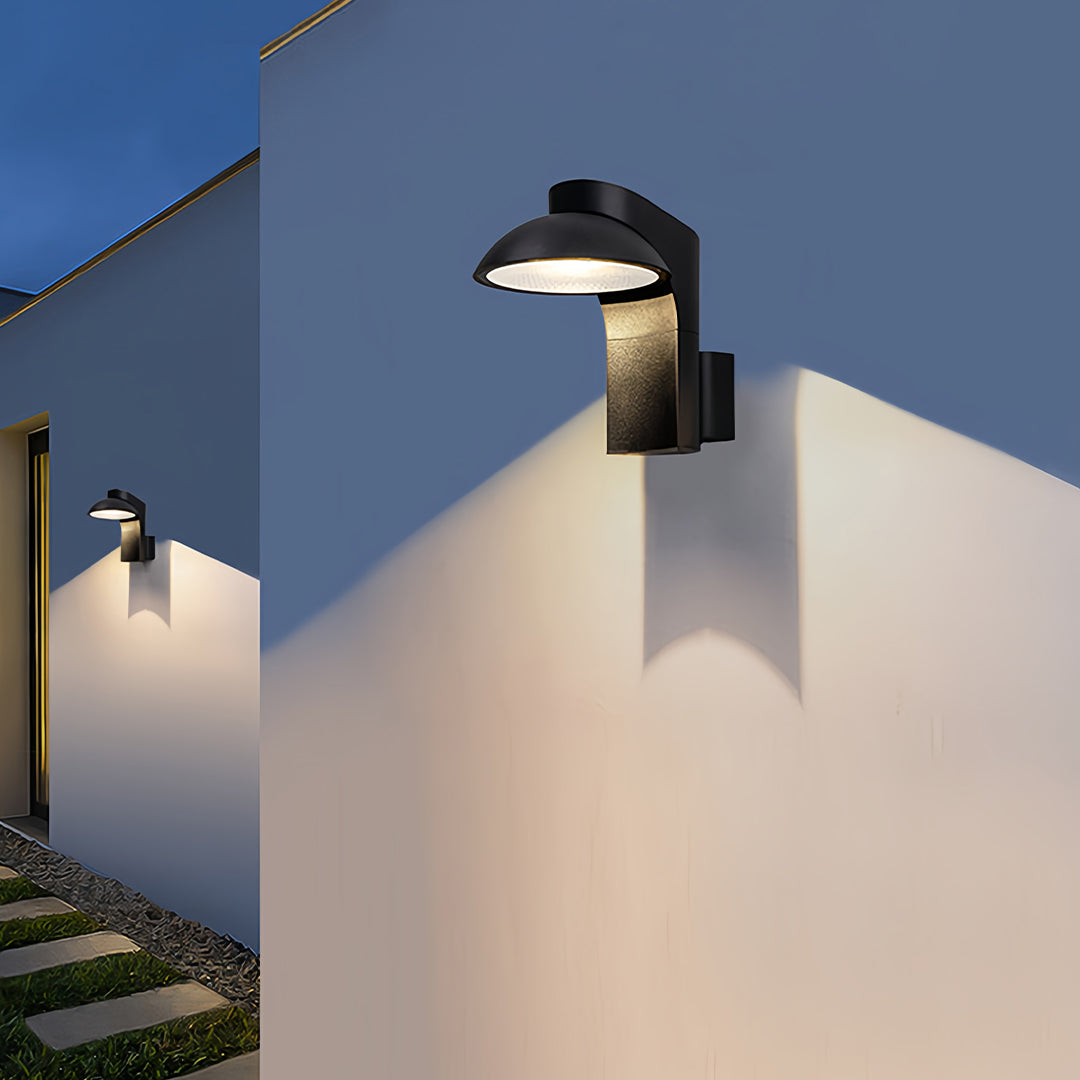 Outdoor Wall Sconce Modern Simple LED Waterproof Light 2 PCS