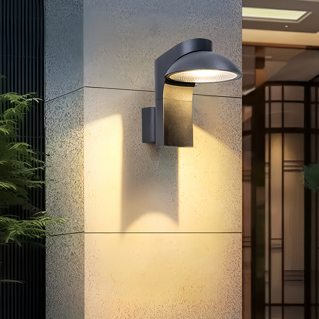 Outdoor Wall Sconce Modern Simple LED Waterproof Light 2 PCS