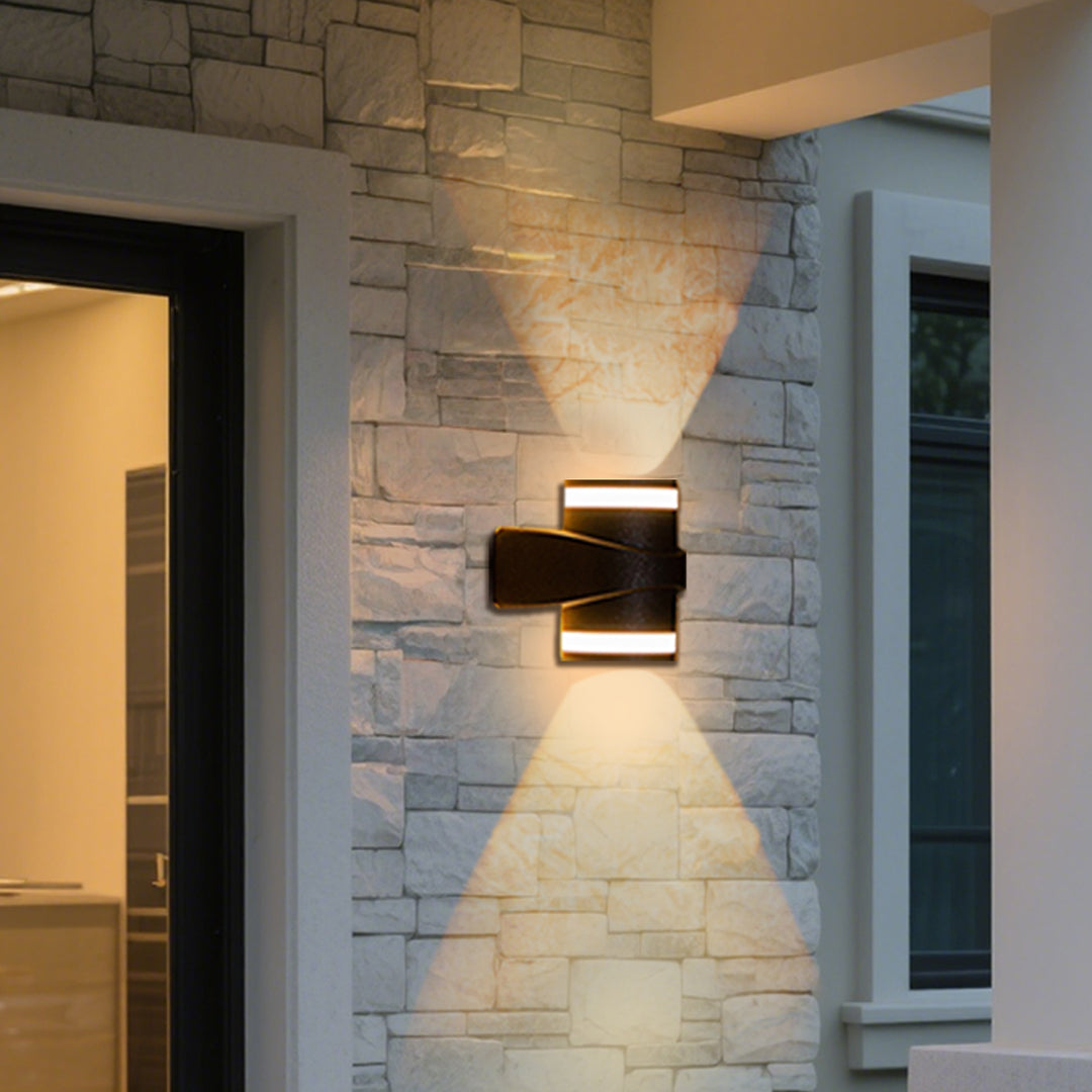 Modern Black Outdoor Wall Lights LED Waterproof